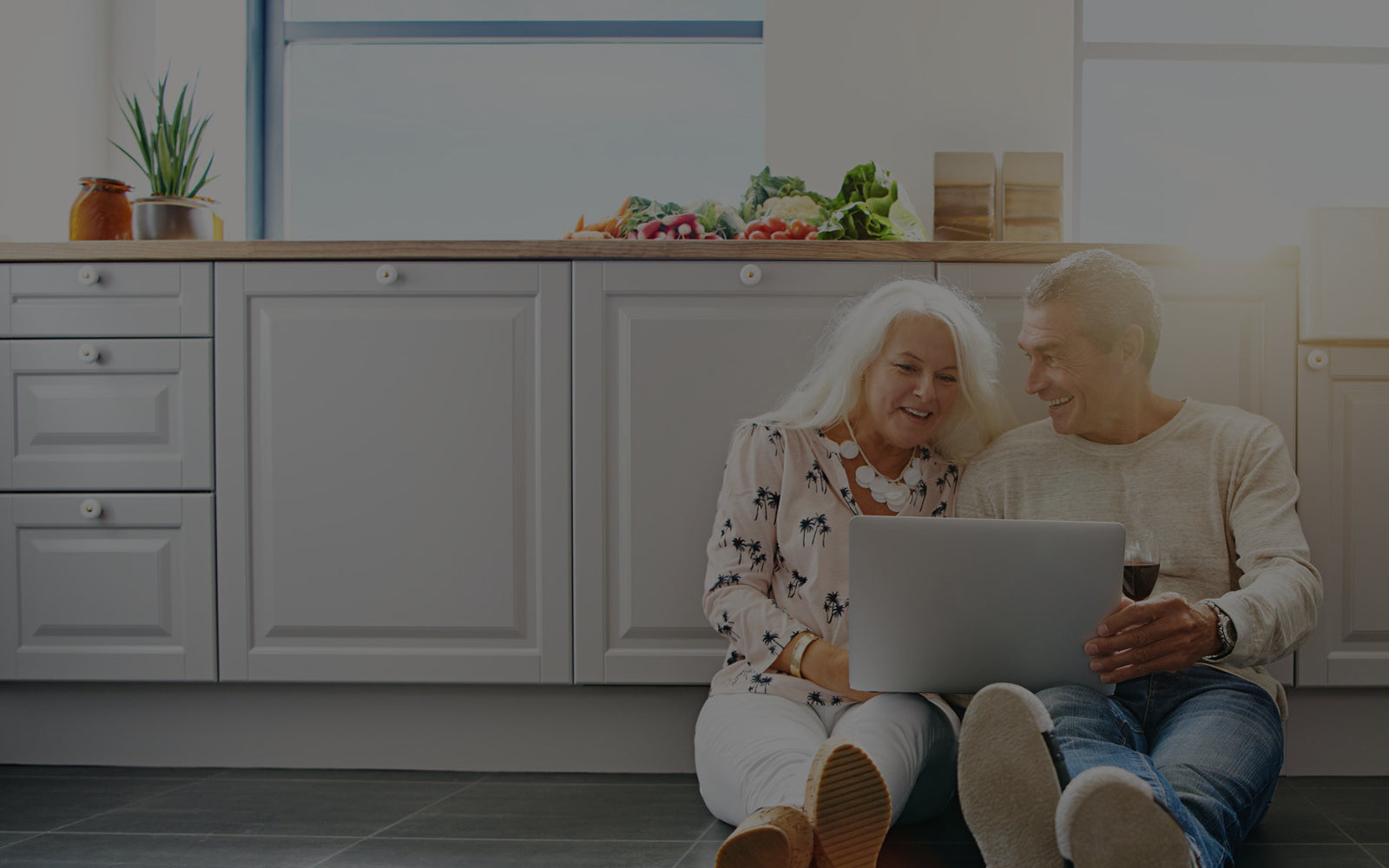 Couple using the internet